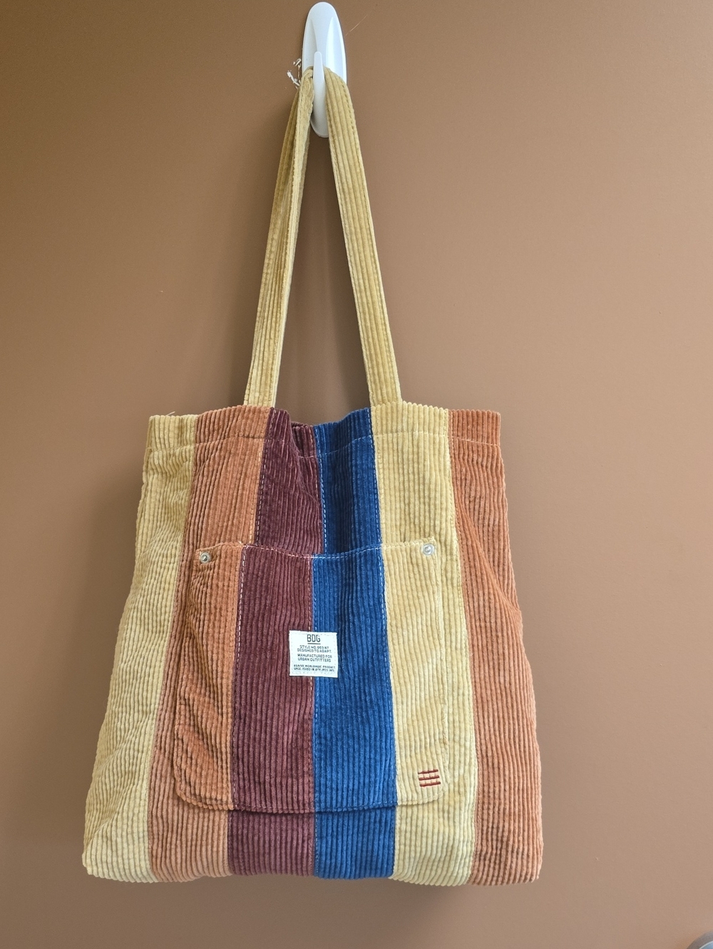 Urban Outfitters BDG Striped Corduroy Tote Bag Y2K EUC